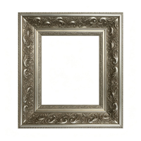 Cadre en bois sculpté de luxe, grand format, modèle 5191YK, style baroque or et argent, pour peinture à l'huile, miroir ou décoration.