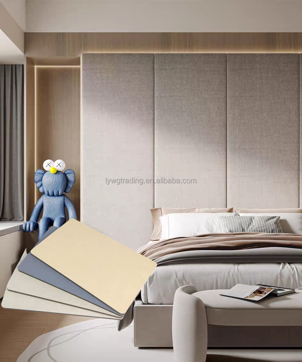 Integrated Wall Panel Bamboo Charcoal Carbon Crystal Decorative Fiber Board for Apartment Villa Hotel Household Graphic Design
