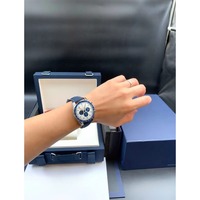 Montre automatique mécanique de luxe unisexe personnalisée en acier inoxydable avec saphir et moissanite, 41 mm, bracelet 20 mm, haute qualité, puissance élevée