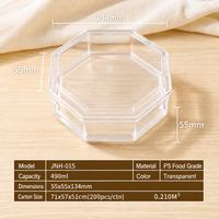 Boîte Cadeau Octogonale en Plastique Transparent Vide pour Biscuits, Bonbons, Ginseng, Ganoderma, Cordyceps – Emballage de Présentation en Gros