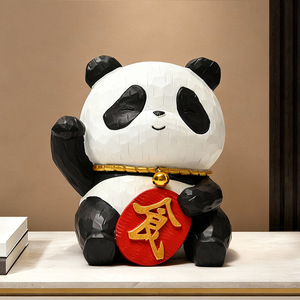 Panda Resin Ornament Craft Animal Shape Home Decoration Artistic Desktop Decor For Living Room And Gift - Product Image 2