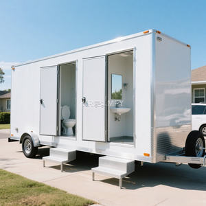 Toilettes mobiles VIP 2025, toilettes portables de luxe en plein air, remorque de toilettes - Product Image 6