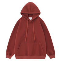 Printemps et automne Style de sport simple 400g coton couleur unie sweats à capuche unisexe lâche prix d'usine sweats à capuche