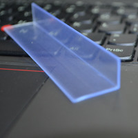 Support d'étiquette en plastique PVC extrudé, bande de plastique propre, fixation inclinée pour étagère de supermarché