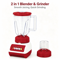 Multifunctionele, verstelbare 2-in-1 sapcentrifuge en fruitprocessor met 1,5L en 0,5L capaciteit, handige kleine keukenapparaat