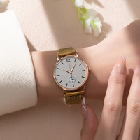 Jam Tangan Wanita Digital Fashion Ramah Lingkungan Terlaris Lintas Negara, Jam Tangan Kuarsa Tali Magnetik untuk Pelajar