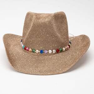 Chapeau de paille <span class=keywords><strong>Panama</strong></span> bohème pour femme avec large bord incurvé – Protection solaire tendance pour les voyages en extérieur, la plage et <span class=keywords><strong>le</strong></span> quotidien - Product Image 2