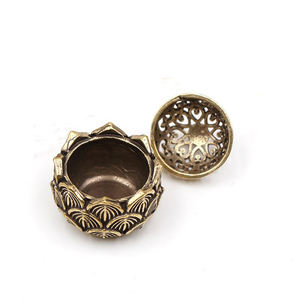 Mini Quemador <span class=keywords><strong>de</strong></span> Incienso <span class=keywords><strong>de</strong></span> Metal, Estilo Retro, Antiguo, Religioso, Económico, Duradero, para Bolsillo, con Cubierta - Product Image 2