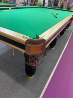 Table de billard russe professionnelle en bois massif de 12 pieds pour bar, table de snooker russe