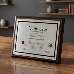 Plaque de récompense en bois avec graphismes gravés - 250x200mm - Lettres à thème - Pour la rentrée scolaire/la remise des diplômes - Product Image 3