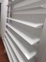 Ventanas de persiana fija con elección de boca en boca, ventana de persiana ajustable de aluminio de vidrio Low-E, ventana de persiana de Metal para casas