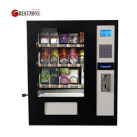 Distributeur Automatique de Snacks et Boissons avec Système de Paiement par Carte Bancaire ou Espèces