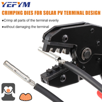Pince à sertir industrielle YF-2546B pour connecteurs de fils photovoltaïques solaires poignée souple en acier à haute teneur en carbone