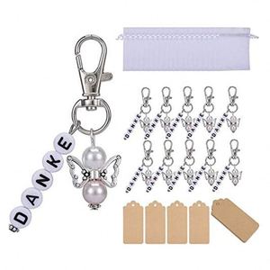 Porte-clés Ailes d'Ange aux Couleurs Festives, Breloques de Protection Féeriques, avec Mousquetons Pivotants pour Sacs, Pochettes, Porte-monnaie et Porte-clés - Product Image 1