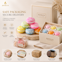 Bougie parfumée personnalisée en forme de macaron, bougie dessert pastel pour boutique de cadeaux, décoration intérieure, cadeau de mariage, OEM, marque privée