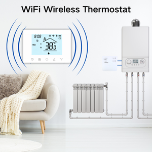 <span class=keywords><strong>Thermostat</strong></span> intelligent Tuya RF à montage plat <span class=keywords><strong>pour</strong></span> chaudière à <span class=keywords><strong>gaz</strong></span>, alimenté par batterie, <span class=keywords><strong>thermostat</strong></span> numérique WiFi RF sans fil <span class=keywords><strong>pour</strong></span> chaudière, <span class=keywords><strong>thermostat</strong></span> intelligent - Product Image 6