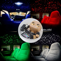 Lampu Langit-langit Bintang Berkelap-kelip 20W Dua Warna, Kit Headliner Cahaya Bintang, Kontrol Jarak Jauh Aplikasi, Kit Lampu Serat Optik Pmma