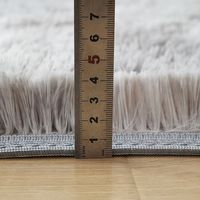 Tapis d'intérieur moderne en polyester à poils longs, antidérapant, moelleux, pour chambre d'enfant, accent décoratif, fausse fourrure, à poils très longs, extra épais, pour salon