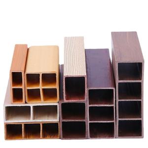 Tùy chỉnh WPC vuông gỗ lối vào cột sai chùm phân vùng Trần treo tường nội thất cho thương mại nước ngoài với lưới tản nhiệt - Product Image 3