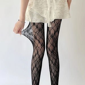 Japanese Style Jk Pantyhose Black Mesh Ultra Thin 0D Sheer Women's Tights For Spring Summer - Product Image 3