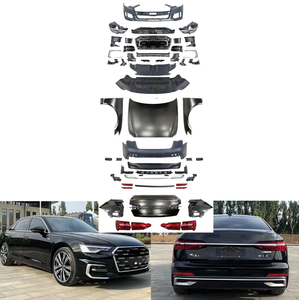 ชุดแต่งรอบคันสำหรับ Audi <span class=keywords><strong>A6</strong></span> C7/C7PA ปี 2012-2018 อัพเกรดเป็น A6L C8PA ปี 2023 กันชนหน้าพร้อมกระจังหน้า บังโคลน ฝากระโปรง - Product Image 1