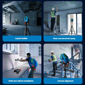 <span class=keywords><strong>Niveau</strong></span> <span class=keywords><strong>laser</strong></span> <span class=keywords><strong>Bosch</strong></span> GLL 50-15XG à faisceau vert, <span class=keywords><strong>laser</strong></span> croisé 5 lignes avec pointe plombante, auto-nivelant, portée 15 m, outil de mesure professionnel - Product Image 4