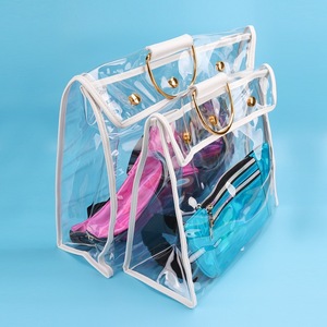 Sac de rangement suspendu transparent, housse anti-poussière rectangulaire pour organisateurs de placards de chambre à coucher, Type crochet BB 009a - Product Image 4