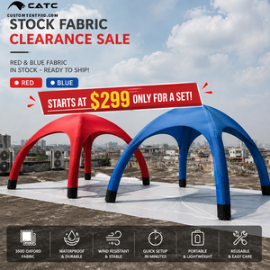 Carpa Inflable CATC 350D Fácil de Armar, Disponible en Stock |   Carpa para Eventos Roja y Azul Lista para Enviar |   Pabellón Portátil de Instalación Rápida |   OEM y ODM - Product Image 1