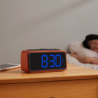 2019 Sonnenaufgang Wecklicht Snooze LED Sonnenlicht-Radio Digitaler Elektronischer Schreibtisch-Wecker Doppelalarm USB-Betrieben Modernes Design