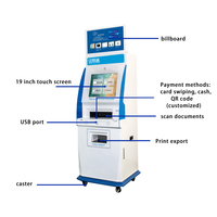 Service d'impression de cartes d'embarquement et de numérisation de passeports, numérisation rapide et haute définition en libre-service pour diverses occasions, scanner de code QR et paiement en espèces