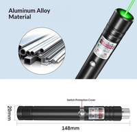 Lampe de poche de camping 3-en-1 avec stylo pointeur laser vert et rouge et lumière RGB, indicateur lumineux pour réunions, salles de classe, enseignement, extérieur