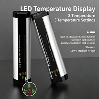 Chauffe-mains magnétique portable avec lampe torche intégrée et batterie externe USB pour l'hiver