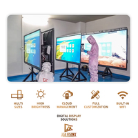 Quiosco de pie Android Video LCD Reproductor de publicidad Tótem para interiores Señalización táctil digital TFT LCD Señalización digital vertical