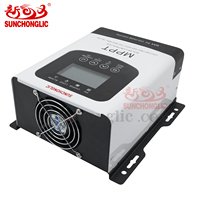 Contrôleur solaire à écran LCD Sunchonglic 30A 12V 24V 36V 48V 60V 72V 84V 96V Contrôleur de charge MPPT