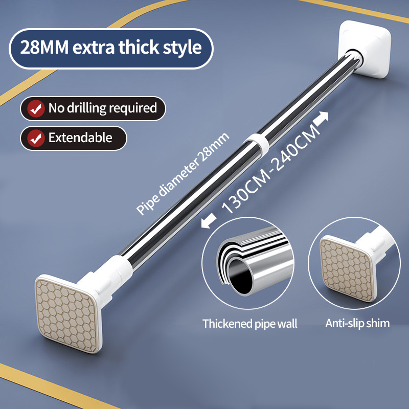 [Blanc diamètre du tuyau 28] rétractable 130-240 cm