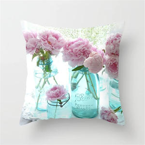 عيد الحب رومانسية روز مطبوعة الخوخ الجلد أريكة ومكتب كسوة وسائد للزينة غطاء الوسادة - Product Image 6
