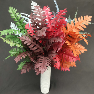 Flores Queyiyi, Planta Artificial de Hojas de Ciprés, 30cm-100cm, Tallo Alto de Tres Ramas, Decoración para Bodas y Hogar - Product Image 1