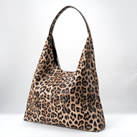 Sac fourre-tout à imprimé léopard pour femmes avec design ample en cuir vegan, grande capacité pour le travail, le bureau et les voyages
