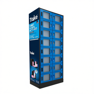 Ttake Vending Machine Accessory <b>Cabinet</b> Tool Storage <b>Locker</b> 10 Compartment Blue Door Metal <b>Cabinet</b> - Product Image 2