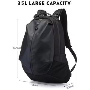 Sac à dos de voyage pour <span class=keywords><strong>moto</strong></span> en polyester imperméable pour femmes et hommes, avec support pour casque et compartiment pour ordinateur portable - Product Image 4
