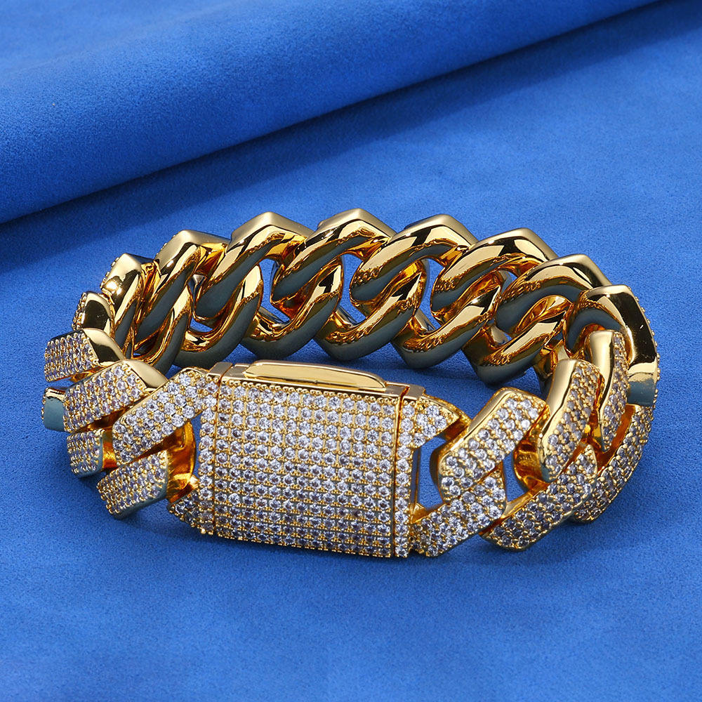 ทอง (กว้าง20มม.)-สร้อยข้อมือ7นิ้ว (ยาว17.78ซม.)