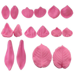 Homesun HY Fleur Fondant Silicone Veinage Moule Gumpast Rose Pivoine Lys Tulipes De Mariage Fleur Gâteau Décoration Outils - Product Image 6