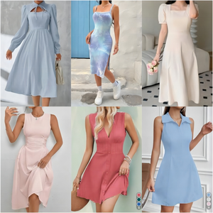 Vestido Elegante <span class=keywords><strong>de</strong></span> Alta Calidad para Mujer, Talla Grande, con Cinturón, para Oficina, Estilo Línea A, Midi, Plisado - Product Image 5