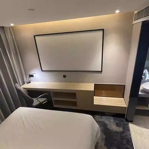 Juego de Muebles de Dormitorio Modernos para Hotel o Apartamento, Precio Directo de Fábrica, Cama King Size, Mesitas de Noche, Estación de Trabajo Integrada, Duradero - Product Image 3