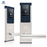 Fábrica electrónica inteligente cerradura de la puerta de seguridad mira sistema para hotel/apartamento con software libre