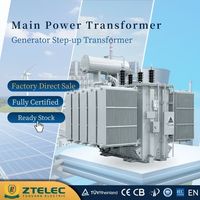 Transformador trifásico de alta tensión de 110 kV y 50 MVA, sumergido en aceite, con refrigeración ONAN/ONAF, transformador reductor de 6.3 kV de gran potencia.