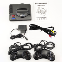 Console de jeu vidéo classique 16 bits avec 167 jeux intégrés, sortie AV TV et deux manettes pour mini-joueur