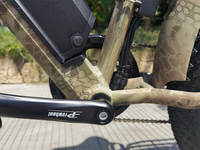 Vélo électrique à pneus larges avec moteur central 48V 750W, batterie au lithium 15Ah, frein à disque hydraulique, modèle adulte, autonomie jusqu'à 50 km