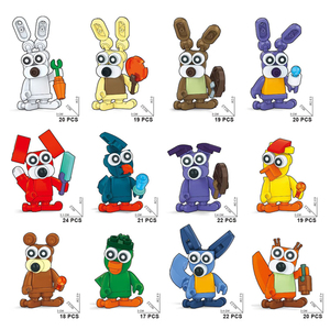 Sưu Tập 12-Mảnh Mini Không Gian <span class=keywords><strong>Robot</strong></span> Loạt Con Số Nhựa Buildable Gạch Đồ Chơi Cho Trẻ Em Bất Ngờ Bộ Sưu Tập - Product Image 3