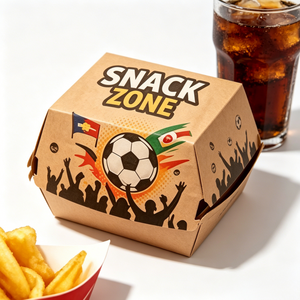 กล่องอาหารสำหรับงานเทศกาลแฟนคลับ กล่องเบอร์เกอร์รักษ์โลก กล่องพิซซ่า กล่องขนม ถ้วยกระดาษ ขายส่งจำนวนมากจากโรงงาน - Product Image 1